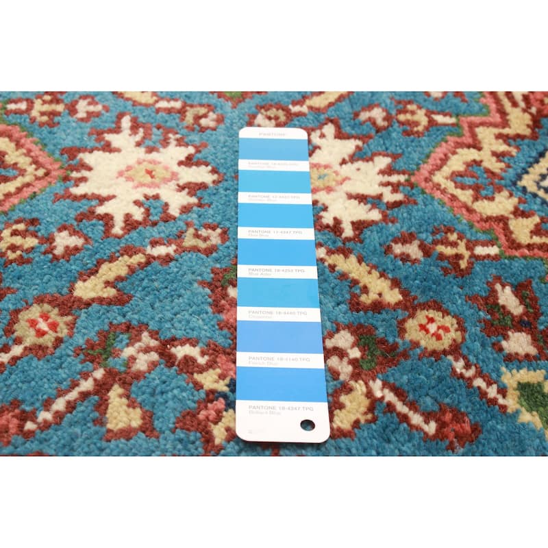 ECARPETGALLERY Hand-knotted Serapi Heritage Blue Wool Rug - 2'6 x 15'11