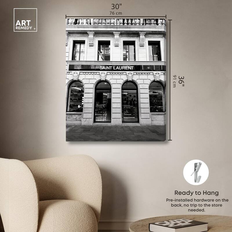 Glam Store front II Canvas by Art Remedy, Gallery Wrapped