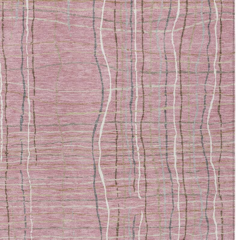 HomeRoots Striped Transitional Rectangle Outdoor Rug