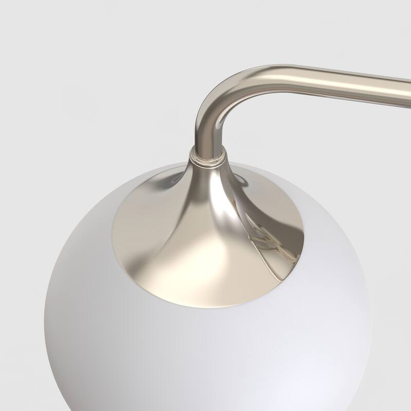 YANSUN 3-Light Vanity Light Bath Fixture with Curved Metal Arms