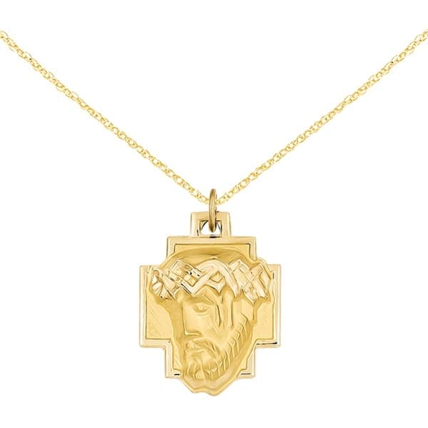 1.70 Grams Mens Ladies 10k Yellow Two Tone Gold small Jesus Face Charm Pendant 1.70 Grams Mens Ladies 10k Yellow Two Tone Gold small Jesus Face Charm Pendant