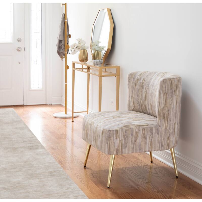 Silver Orchid Harding Slipper Chair