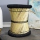preview thumbnail 76 of 76, Natural Geo Moray Decorative Handwoven Jute Accent Stool
