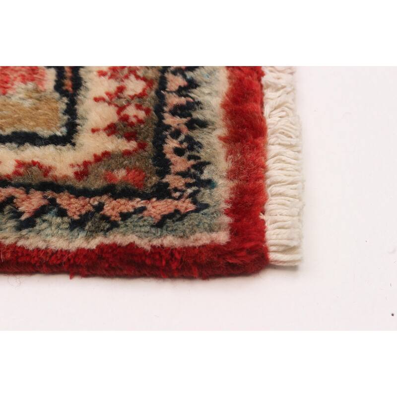 ECARPETGALLERY Hand-knotted Anadol Red Wool Rug - 3'7 x 10'3