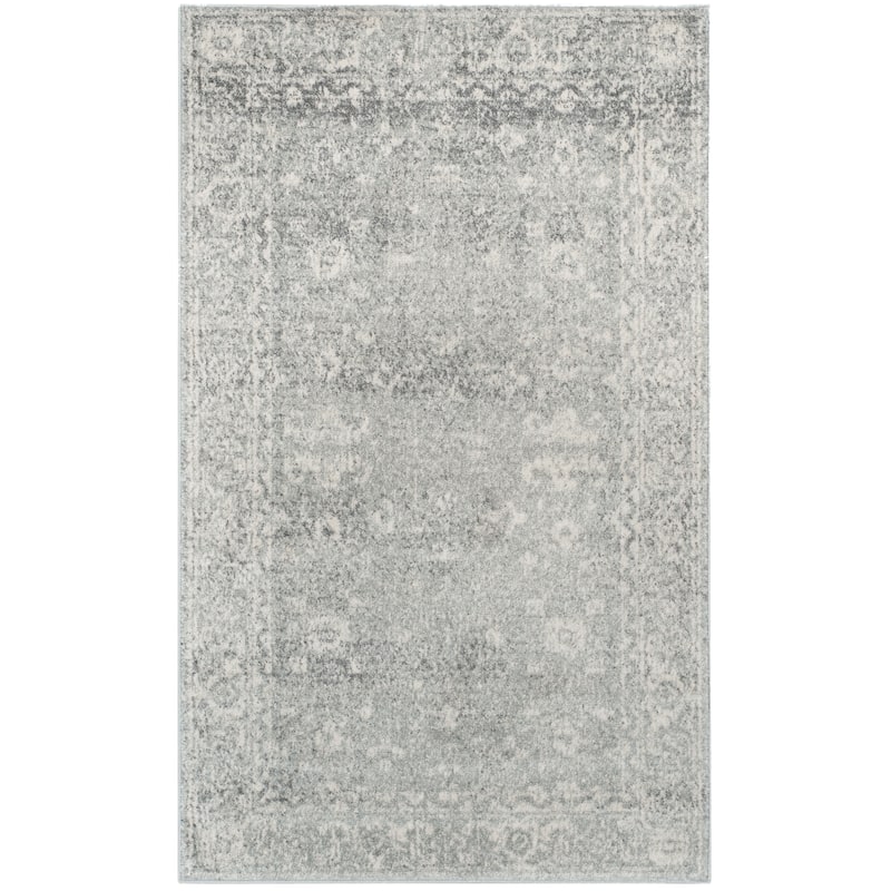 SAFAVIEH, Evoke Karola Vintage Boho Rug - 3' x 5' - Silver/Ivory