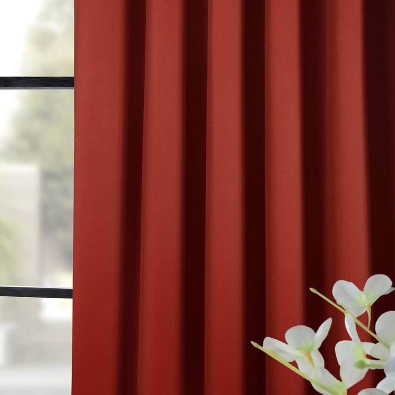 Exclusive Fabrics Room Darkening Curtain Panel Pair (2 Panels)