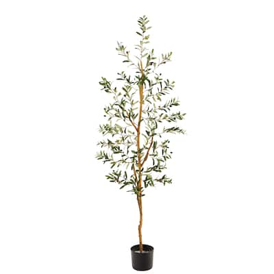 5.5' Olive Artificial Tree - 6"