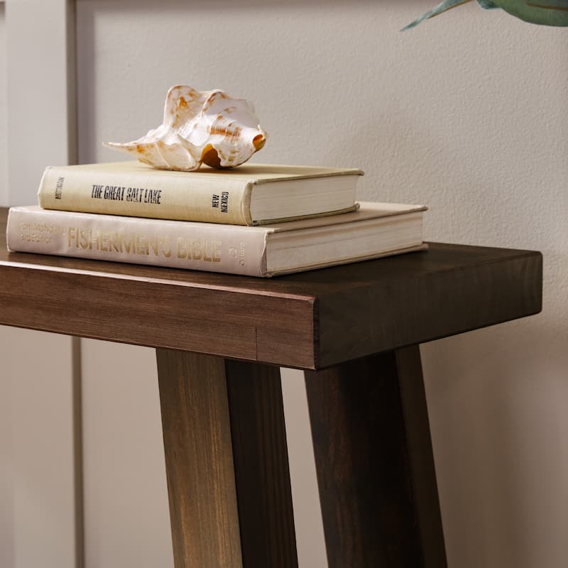 Middlebrook Modern Farmhouse Solid Wood Rectangle Entry Table