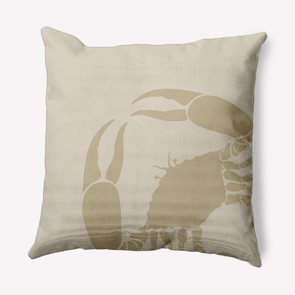 Crab Dip Nautical Indoor/Outdoor Throw Pillow