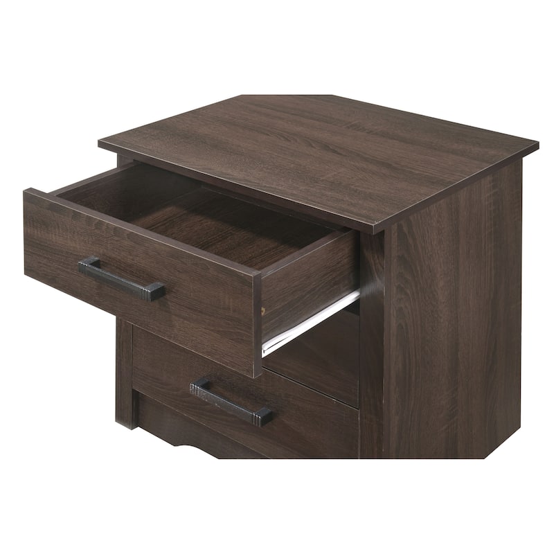 Hudson 3-drawer Nightstand