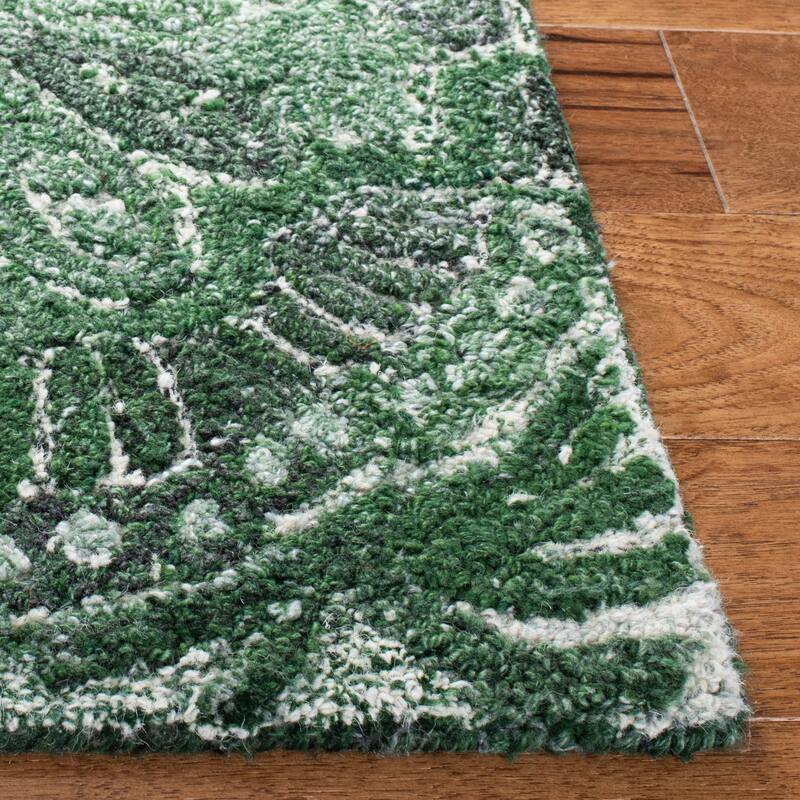 SAFAVIEH Handmade Marquee Genta Modern Medallion Wool Rug