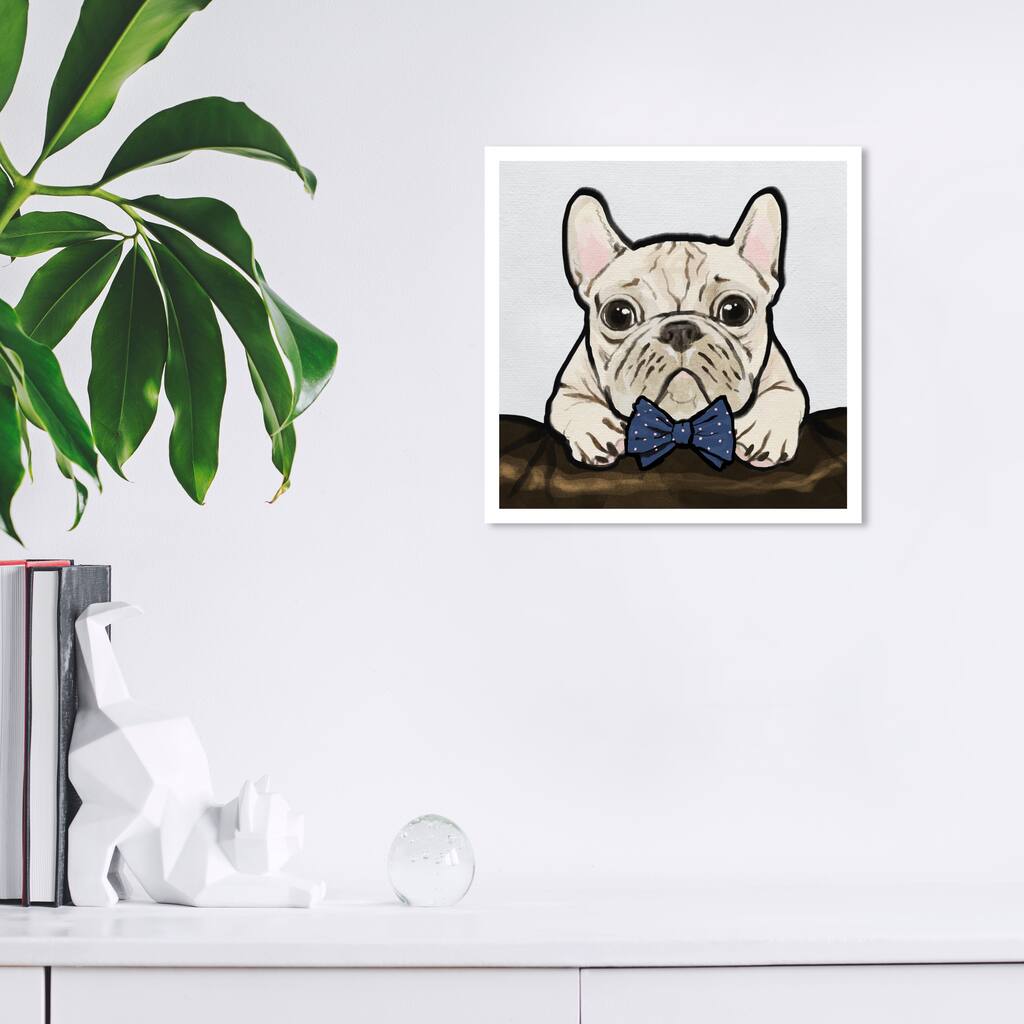 Wynwood Studio Prints Fashion and Glam Elegant Frenchman Brown and Beige Modern & Contemporary Wall Art Canvas Print