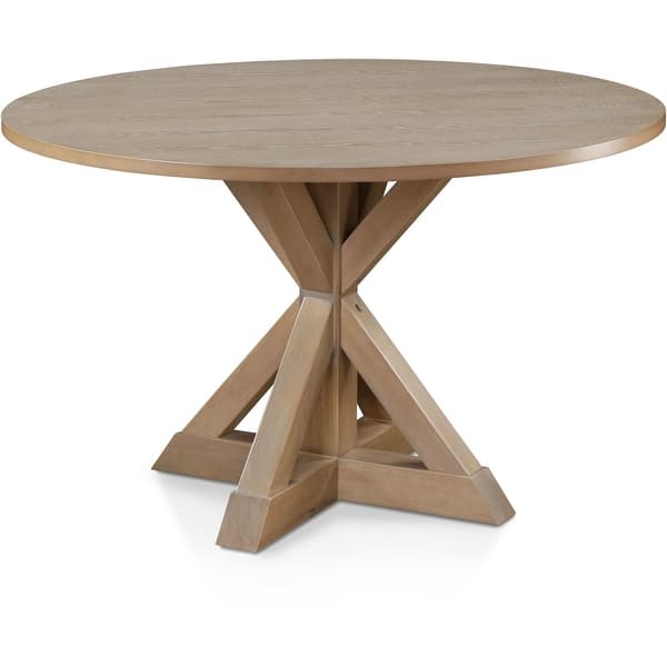 Shop The Gray Barn Buffalo Way Rustic Beige Round Dining Table