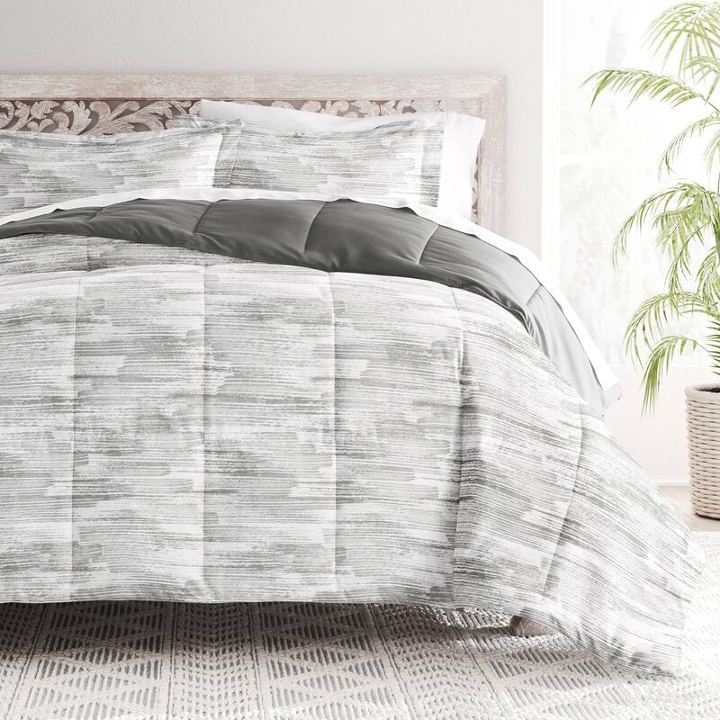 Becky Cameron Textured Stripe Reversible Comforter Set