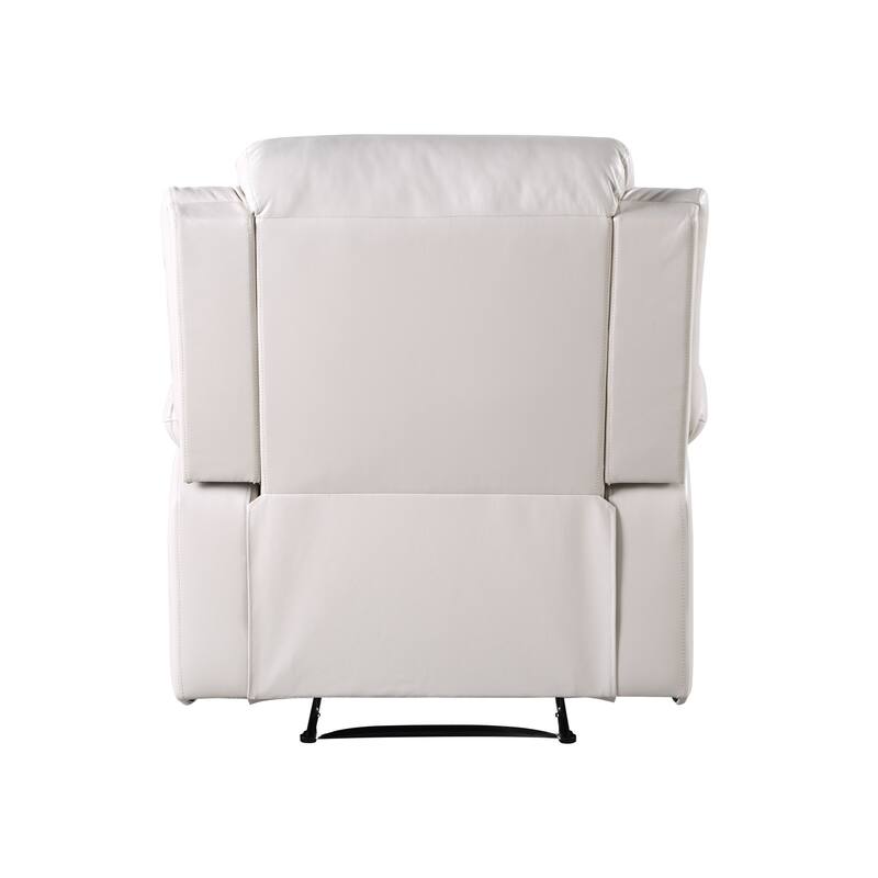 Beige Synthetic Leather Power Motion Recliner
