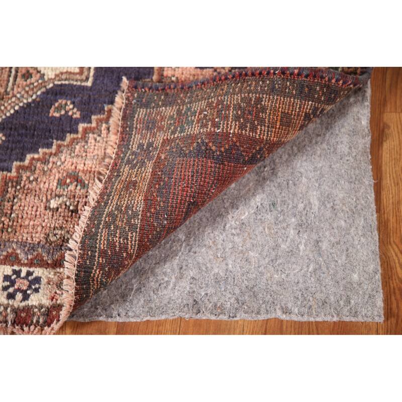 Tribal Pink Shiraz Persian Vintage Area Rug Handmade Wool Carpet - 3'7"x 4'7"