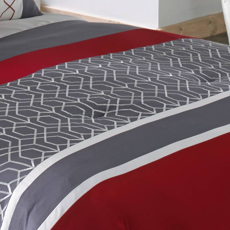Riverbrook Home Cypress Red 8 Piece Comforter Set