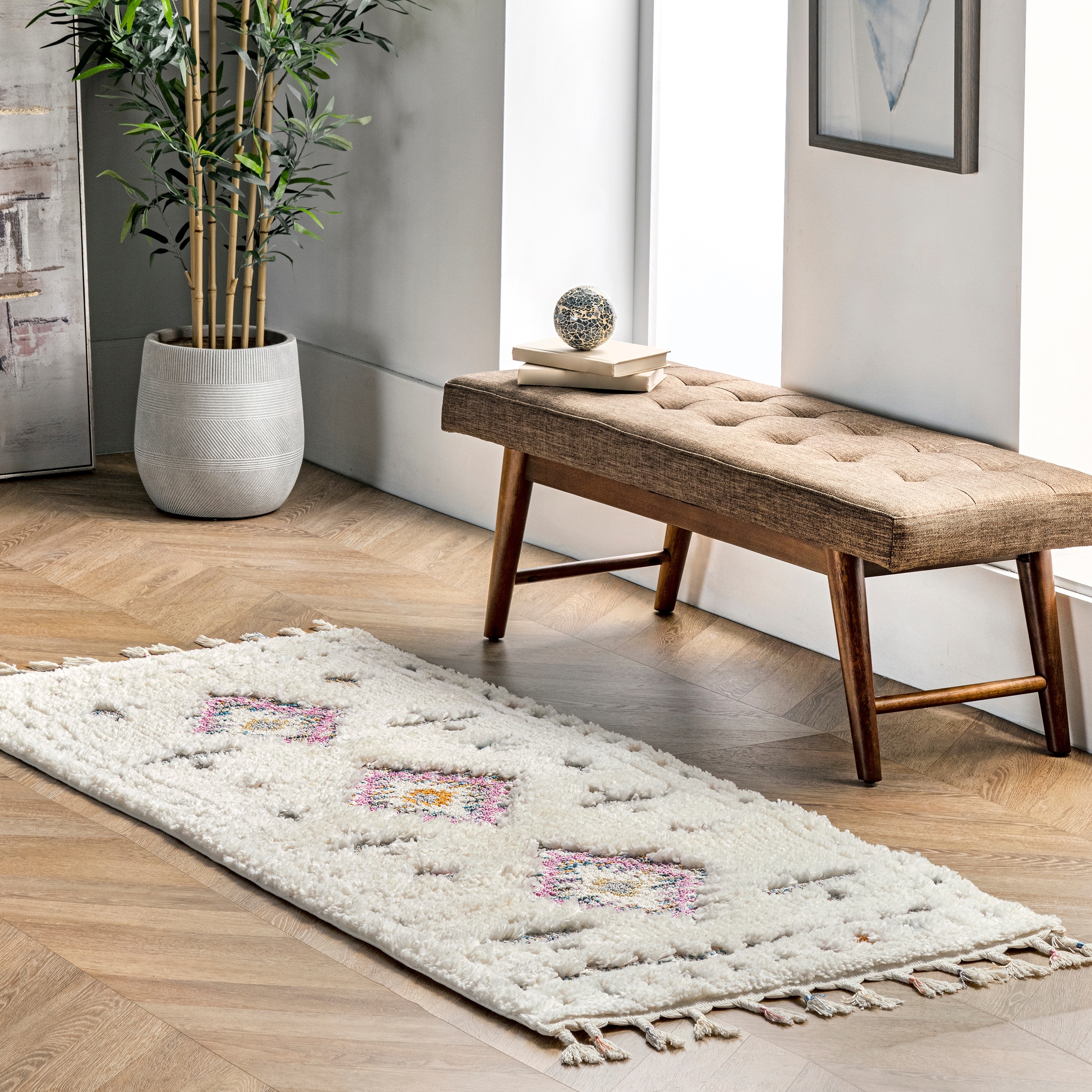 Nuloom Natalia Southwestern Shag Tassel Area Rug