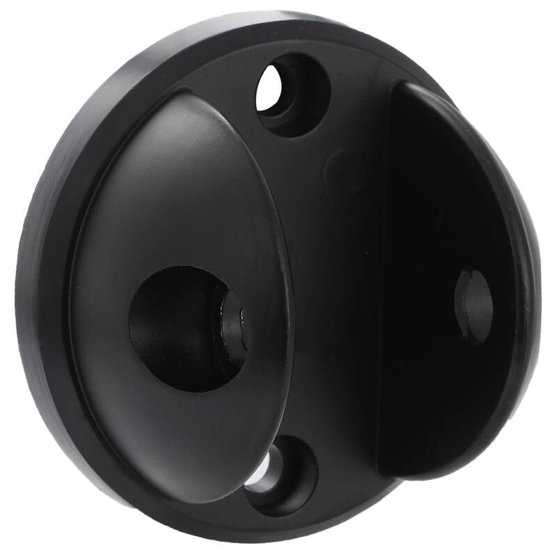 Design House Adjustable Curved Shower Rod Matte Black Shower Curtain Rod - 44-Inch to 66-Inch