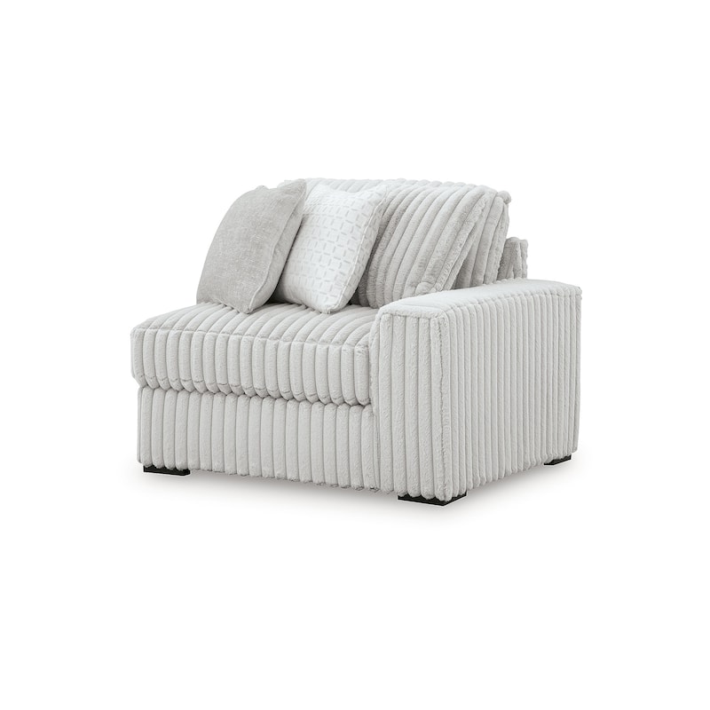 Signature Design by Ashley Stupendous White 3-Piece Sectional with Chaise - 142" W x 67" D x 41" H