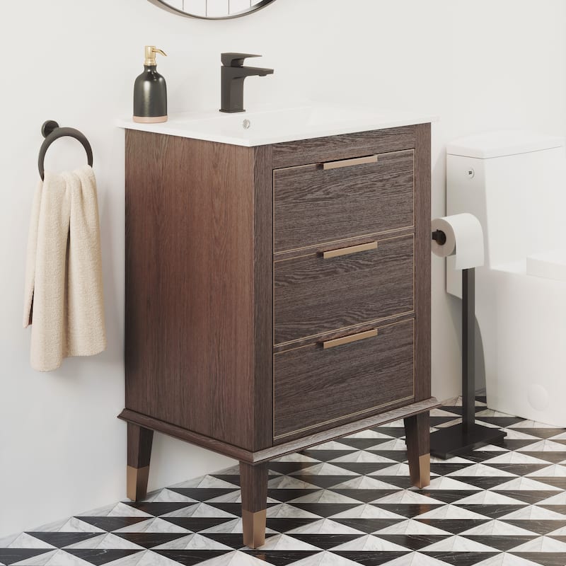 Hugo 24" Bathroom Vanity In Walnut