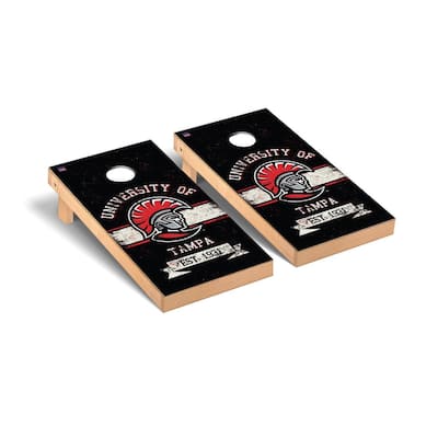 University of Tampa Spartans Cornhole Board Set - Banner Vintage Wooden