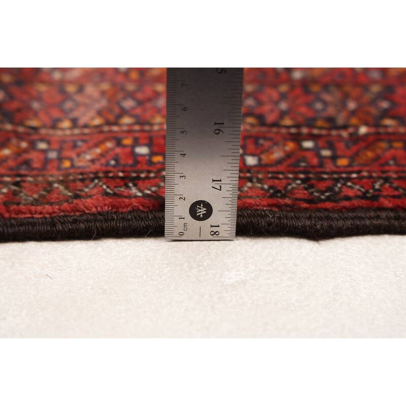 ECARPETGALLERY Hand-knotted Teimani Dark Navy, Red Wool Rug - 2'9 x 5'0