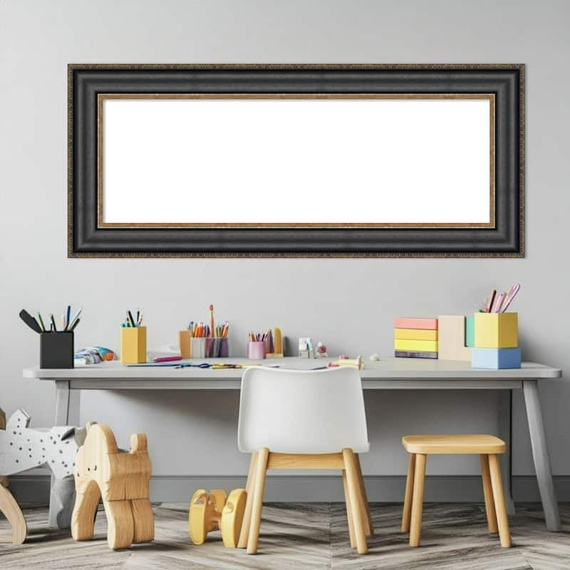 Amanti Art Thomas Black Bronze Framed Dry Erase Magnetic Board