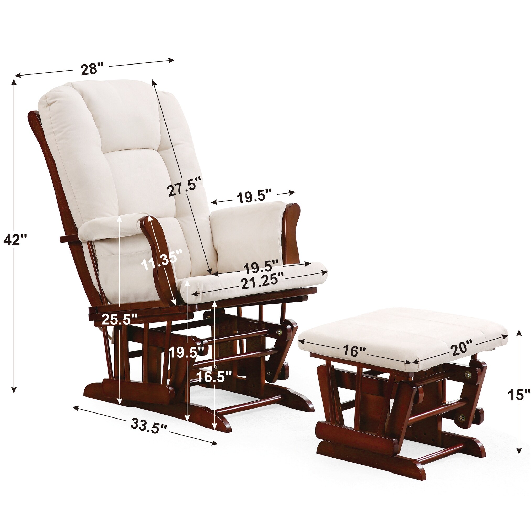 Josiah Glider with Ottoman On Sale Bed Bath Beyond 34552222