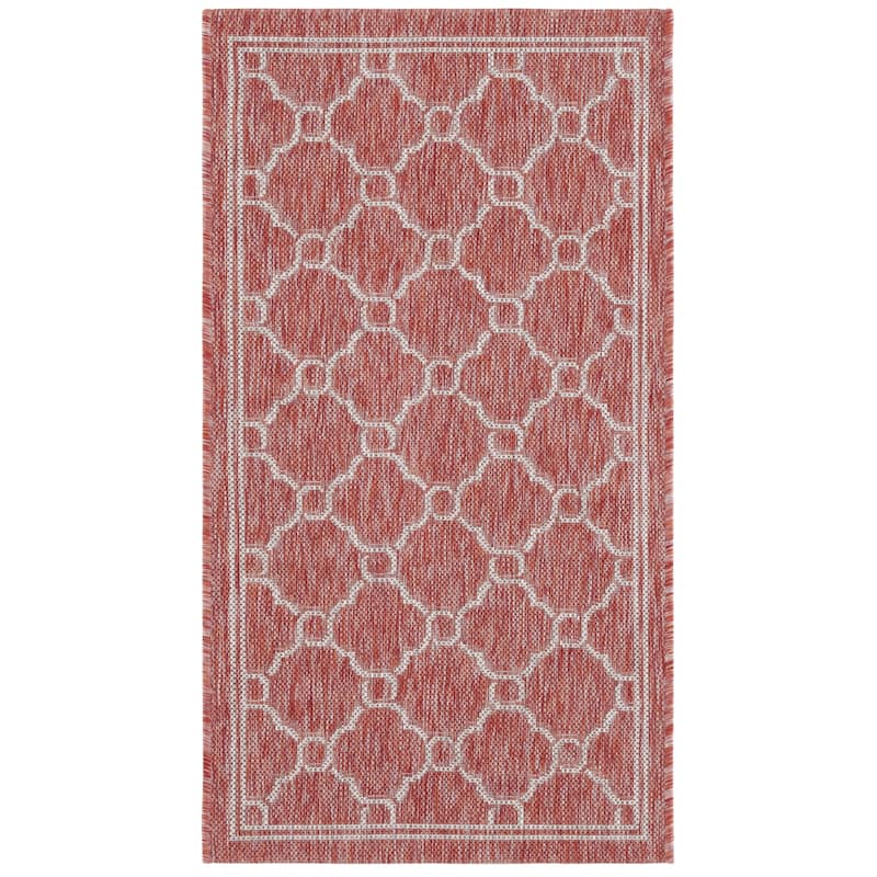 SAFAVIEH Courtyard Lydie Indoor/ Outdoor Waterproof Patio Backyard Rug - 2' x 3'7"