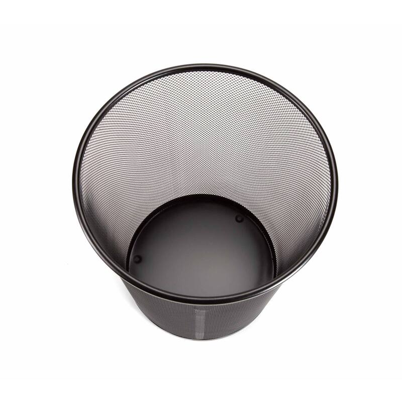 Seville Classics 6 Gal. Round Mesh Trash Can Recycling Bin (2-Pack)