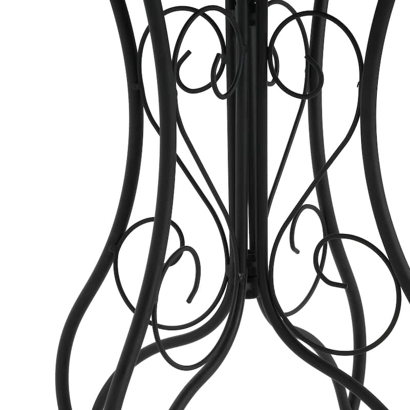 Christopher Knight Home - Camille Ceramic Tile and Iron Outdoor Side Table with French Country Charm