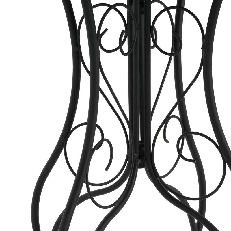 Patio Side table with Shelf