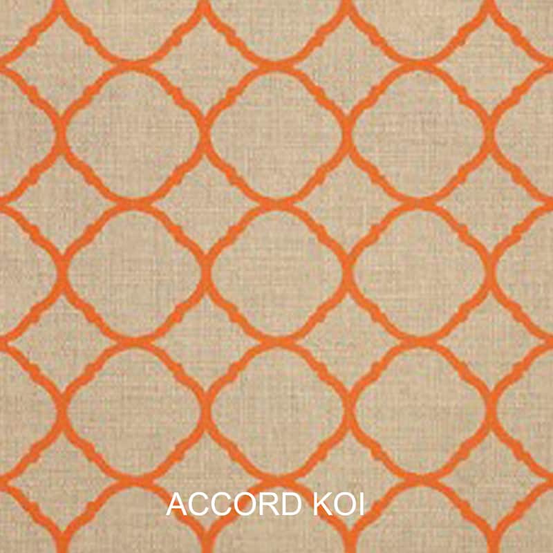 Sorra Home Sunbrella 2-piece Cushion and Pillow Indoor/Outdoor Set - 23 in w x 25 in d - Accord Koi