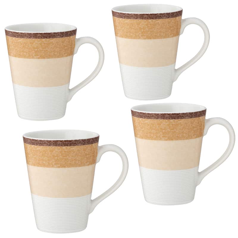 Noritake Colorscapes Layers Set Of 4 Mugs, 12 Oz. - Desert