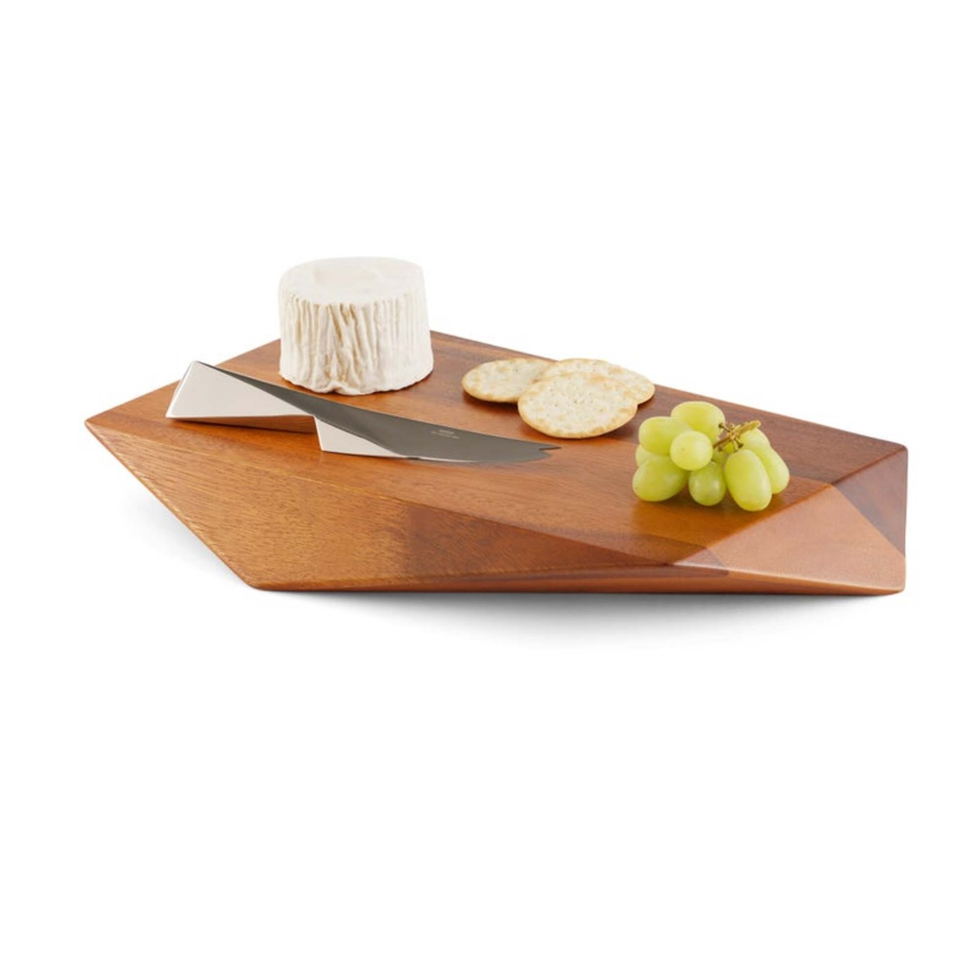 Nambe Gallery Cheese Board with Knife - 12 in x 18 in - Bed Bath