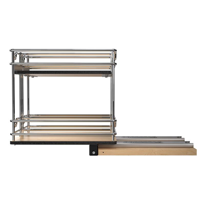 Rev-A-Shelf 5WU2-9W2-1 Wood Classics 8-3/5"W Two Tier Double Wide Wire