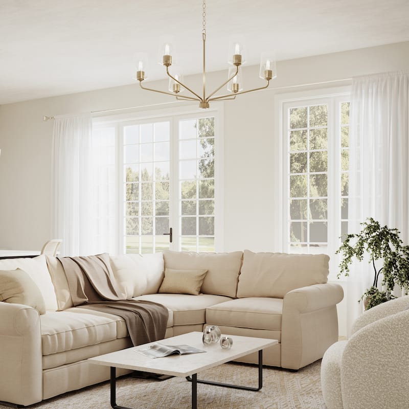 Progress Lighting P400444 Celino 6 Light 40" Wide Chandelier