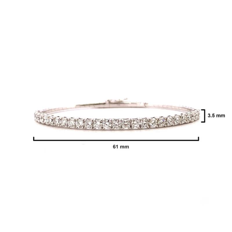 Kabella 14kt Gold Diamond Flexible Bangle (over 2 carats)