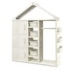 preview thumbnail 6 of 6, Kids Costume Storage Closet Pretend Dresser Wardrobe with Storage Bins White