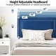 preview thumbnail 26 of 70, Kids Bed Frame, Height Adjustable Upholstered Bed, Twin Size Bed Set of 2