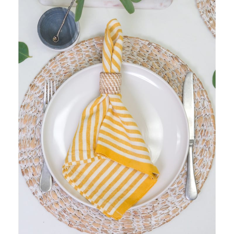 Caravan Ticking Stripe Napkins - Set of 4