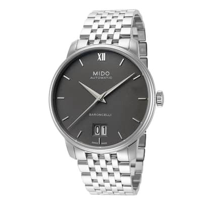 Mido Men's Baroncelli III 40mm Automatic Watch M0274261108800 - Silver-Tone - N/A