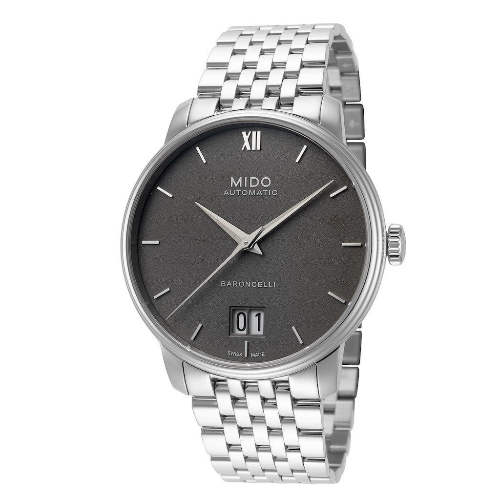 Mido Men's Baroncelli III 40mm Automatic Watch M0274261108800 - Silver-Tone - N/A