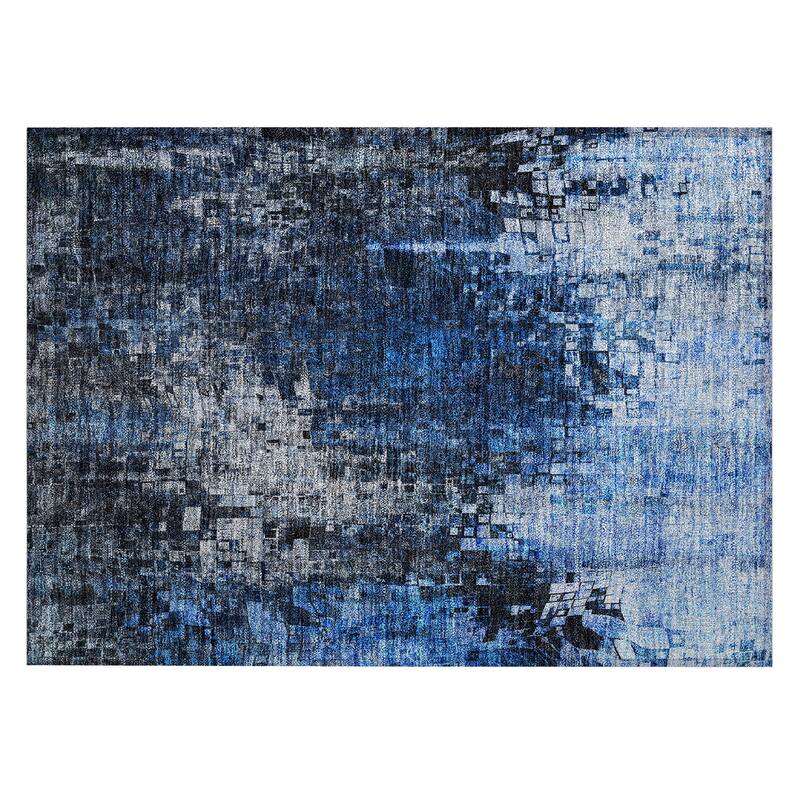 Machine Washable Indoor/ Outdoor Chantille Modern Ombre Rug