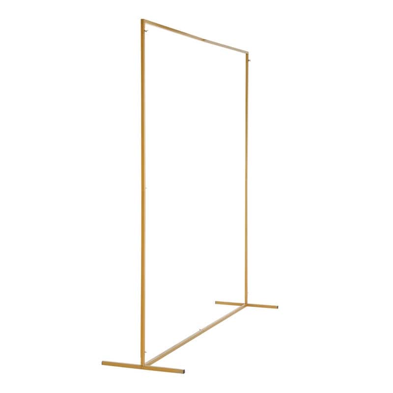Gold Iron Flat Top Wedding Arbor With Water Bag