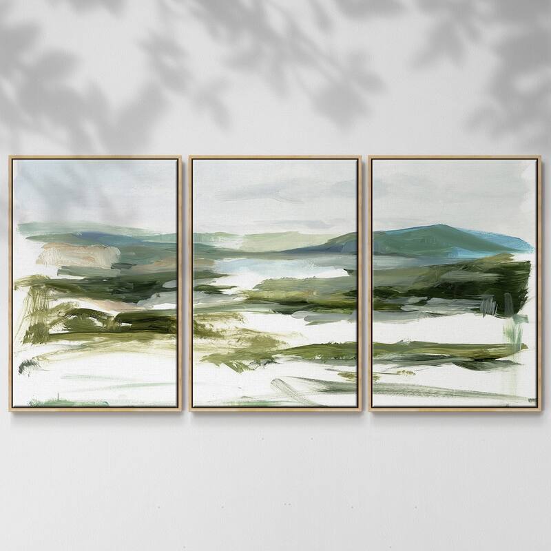 Marsh Sketch I - Multi Piece Framed Canvas