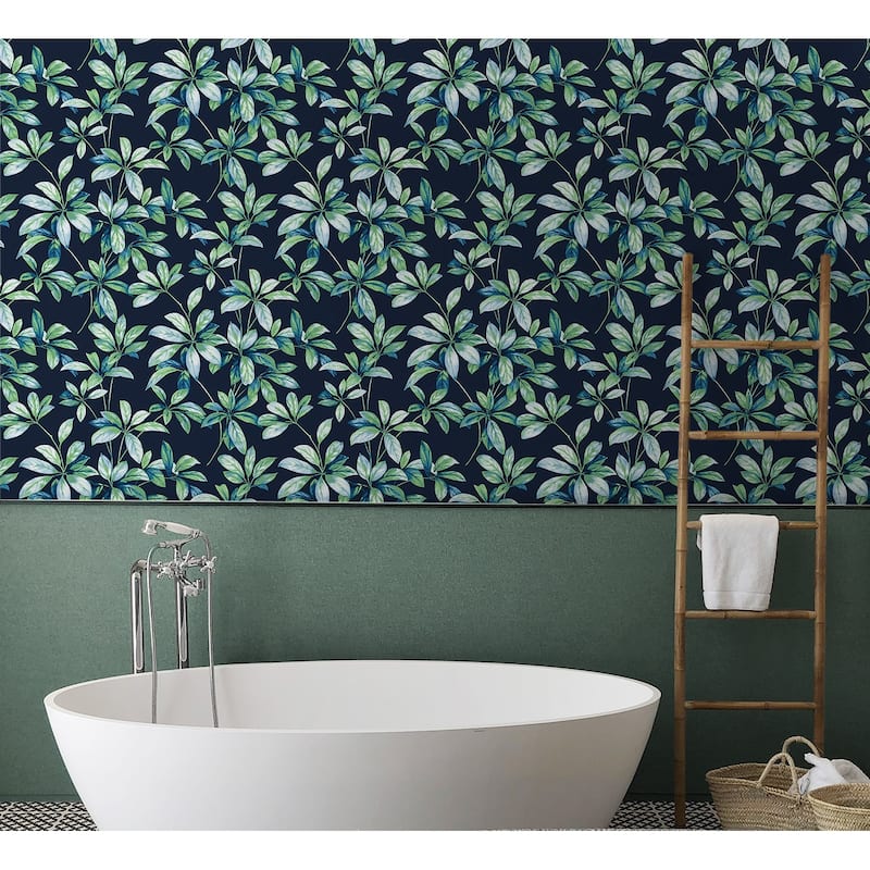 NextWall Leaf Trail Peel and Stick Wallpaper
