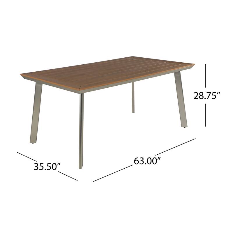 LEEDS DINING table WITH FAUX WOOD TOP