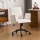 preview thumbnail 2 of 29, Upholstered Fabric Swivel Task Chair, Office Chair with Wheels Beige